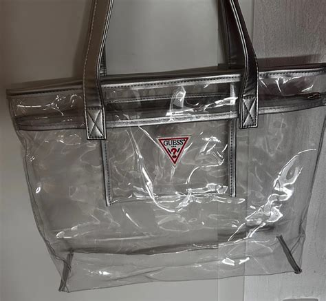 guess durchsichtige tasche|guess handbags near me.